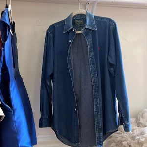VINTAGE POLO/RALPH LAUREN DENIM BUTTON DOWN